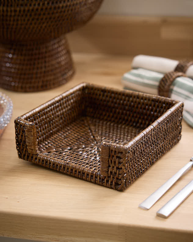 Premium Natural Rattan Napkin Holder