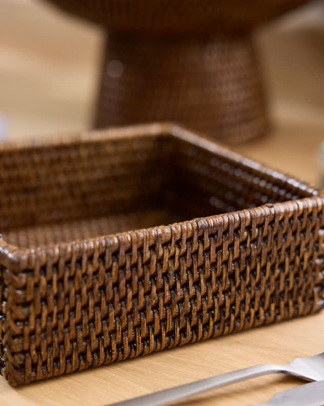 Premium Natural Rattan Napkin Holder