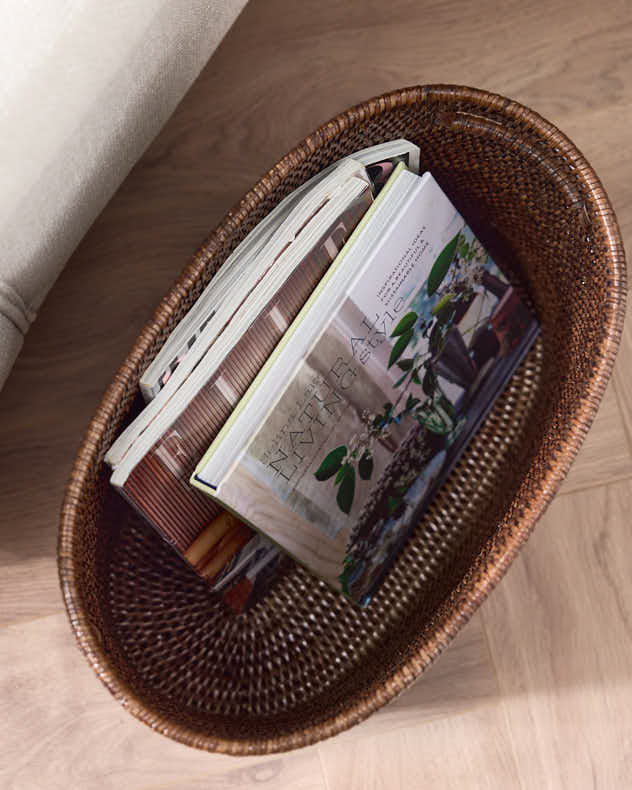 Premium Rattan Magazine Basket