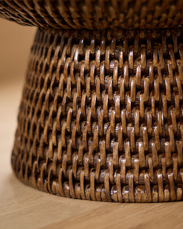 Brown Rattan Fruit Bowl
