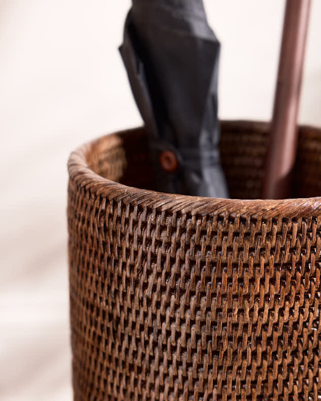 Premium Natural Rattan Umbrella Stand
