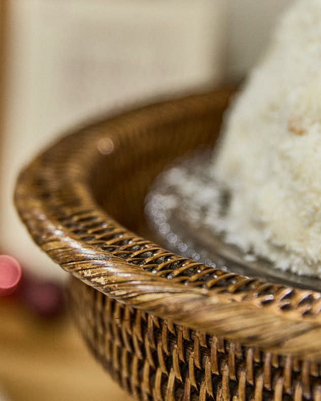 Premium Natural Rattan Display Stand