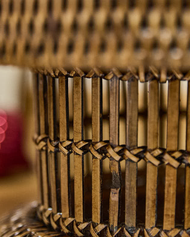 Premium Natural Rattan Display Stand