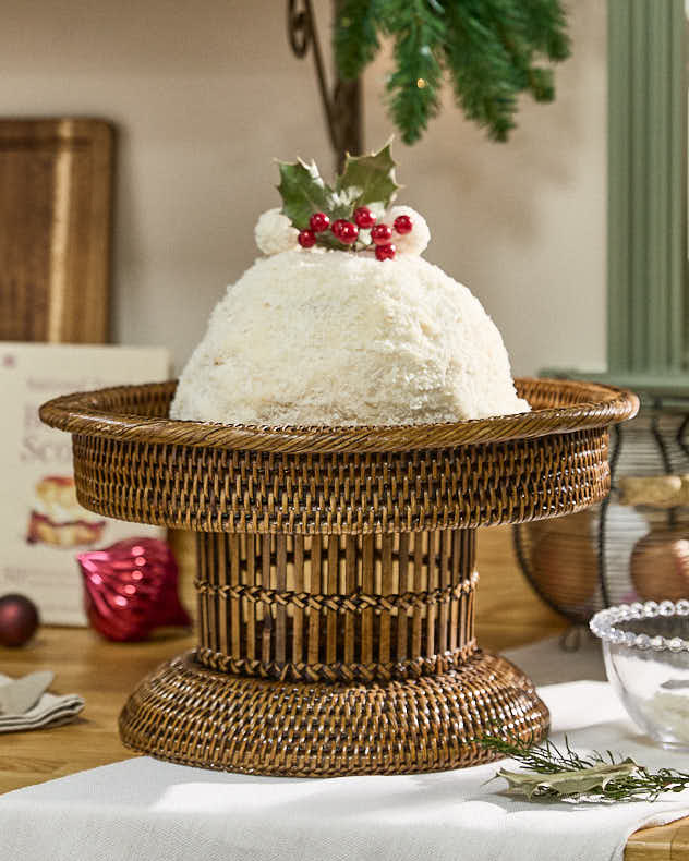 Premium Natural Rattan Display Stand