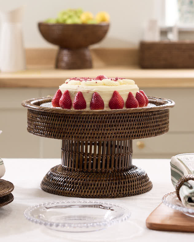 Premium Natural Rattan Display Stand