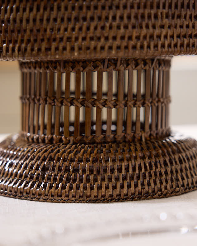 Cake Stand - Premium Natural Rattan Display Stand