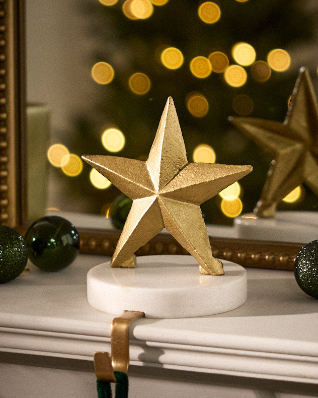 Stocking Holders Reindeer - Marble & Gold Christmas Stocking Holders