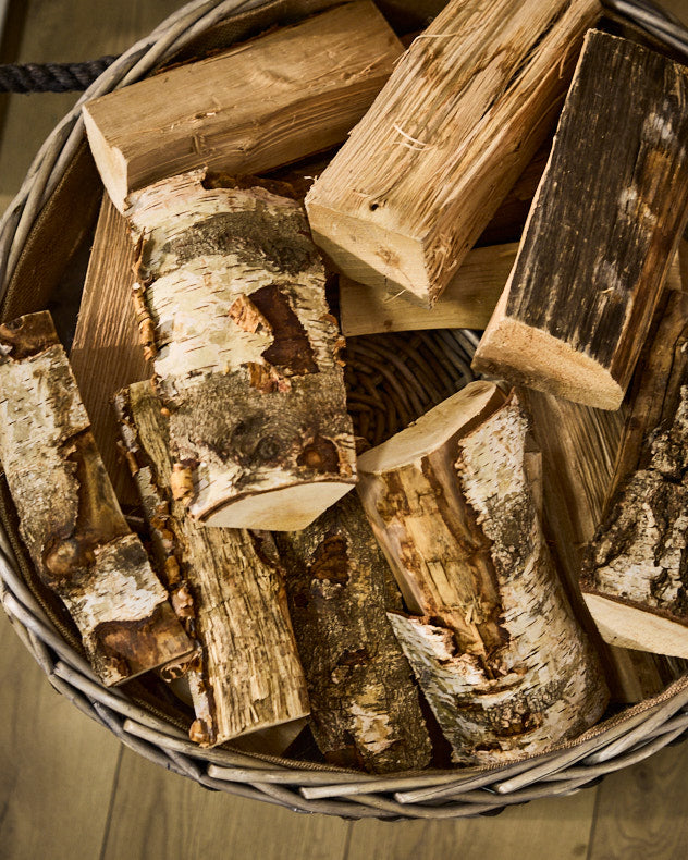 Grande Woven Log Storage Basket