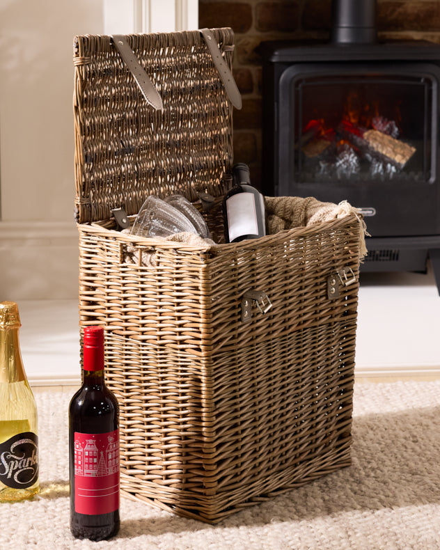 Wicker Wine Bottle Basket