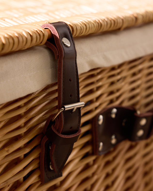 Picnic Hampers - Light Wash Wicker Hamper Basket