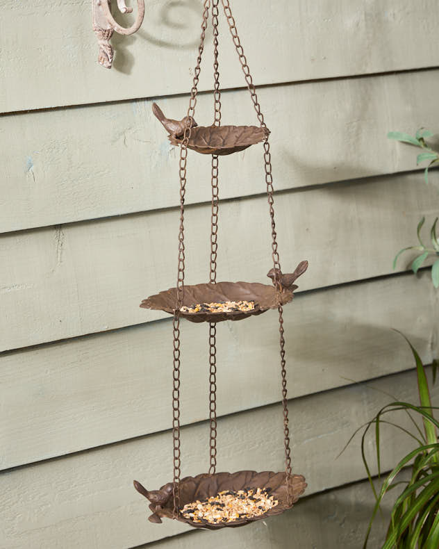 3 Tier Hanging Leaf Bird Feeder