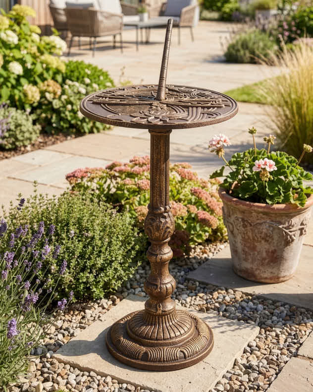 Cast Iron Dragonfly Sundial