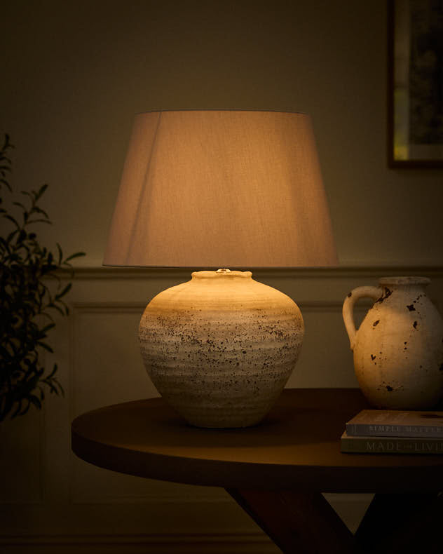 Regola Stone Effect Ceramic Lamp