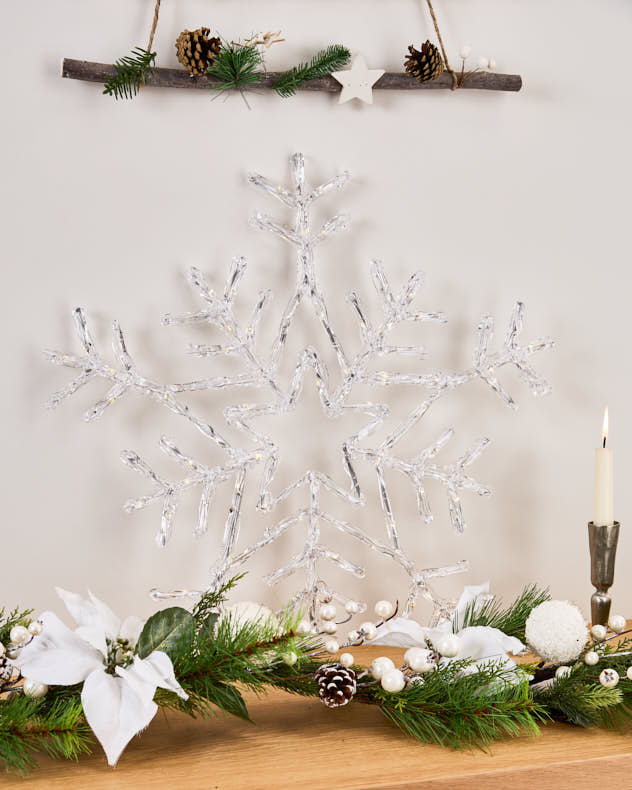 Large LED Light Up Snowflake Decoration