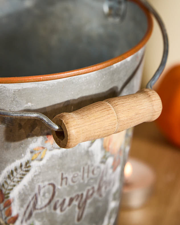 Set of 3 Hello Pumpkin Buckets