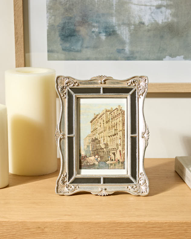 Silver Venetian Style Photo Frame