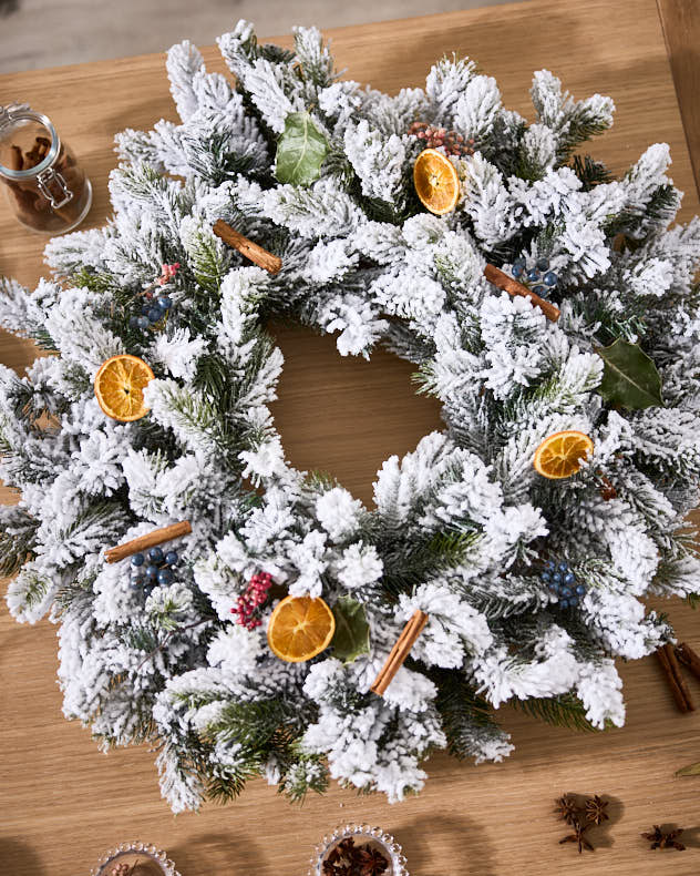 DIY XL Snow White Wreath - 76cm