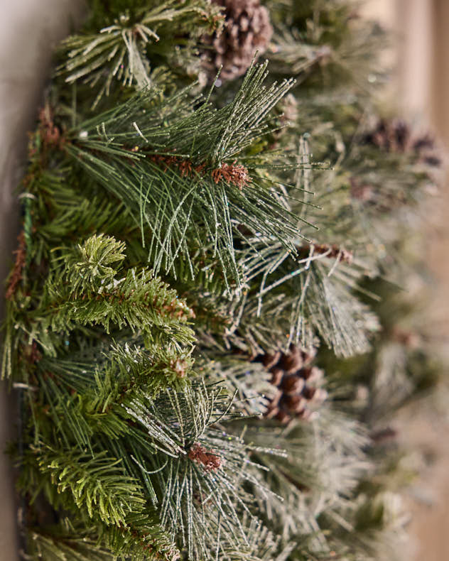 XL Sparkling Pine Wreath - 76cm