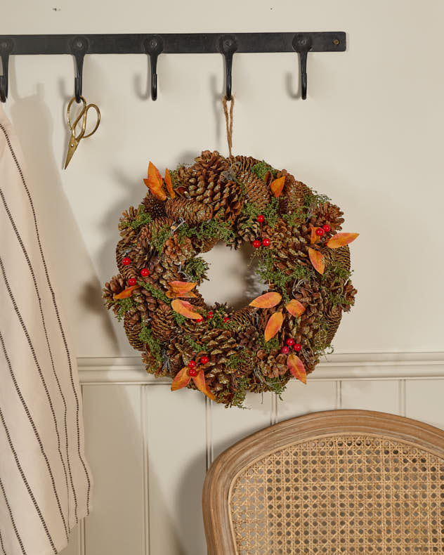 Fall Forest Sparkling Wreath 38cm