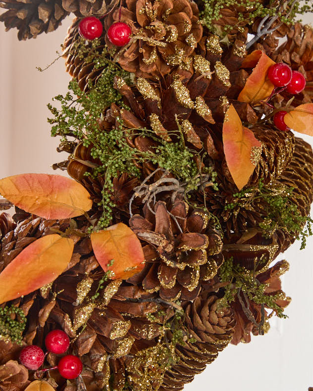 Fall Forest Sparkling Wreath 38cm