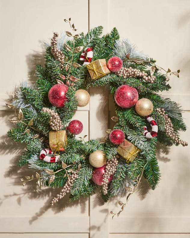 XL Candy Cane Wreath - 60cm