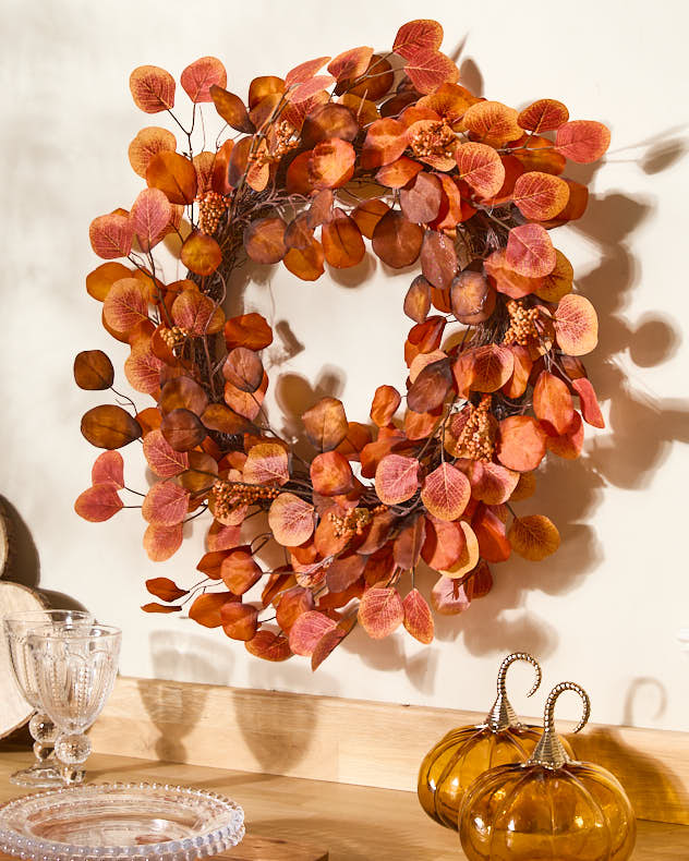 Fallen Leaves Autumn Wreath 60cm