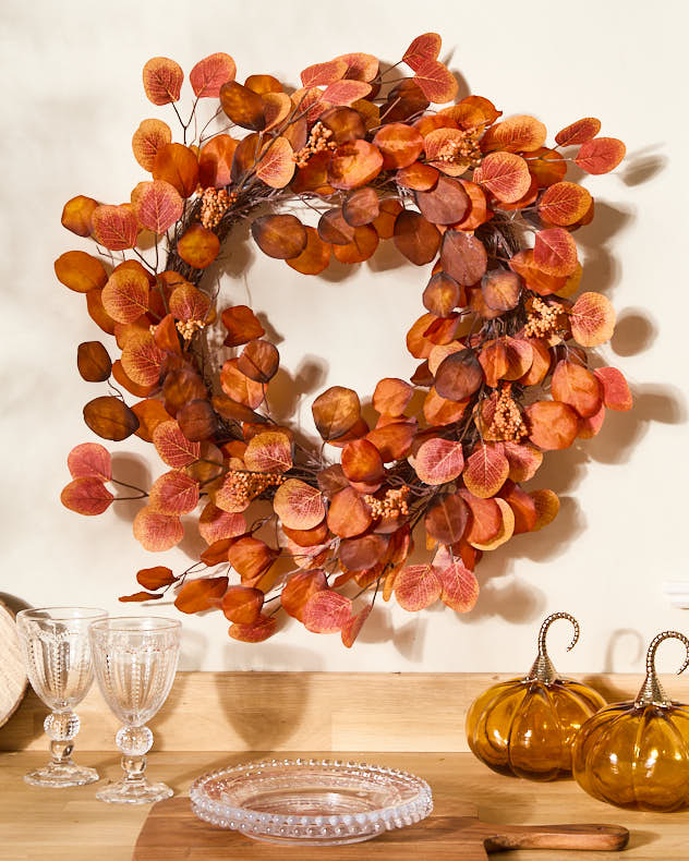 Fallen Leaves Autumn Wreath 60cm