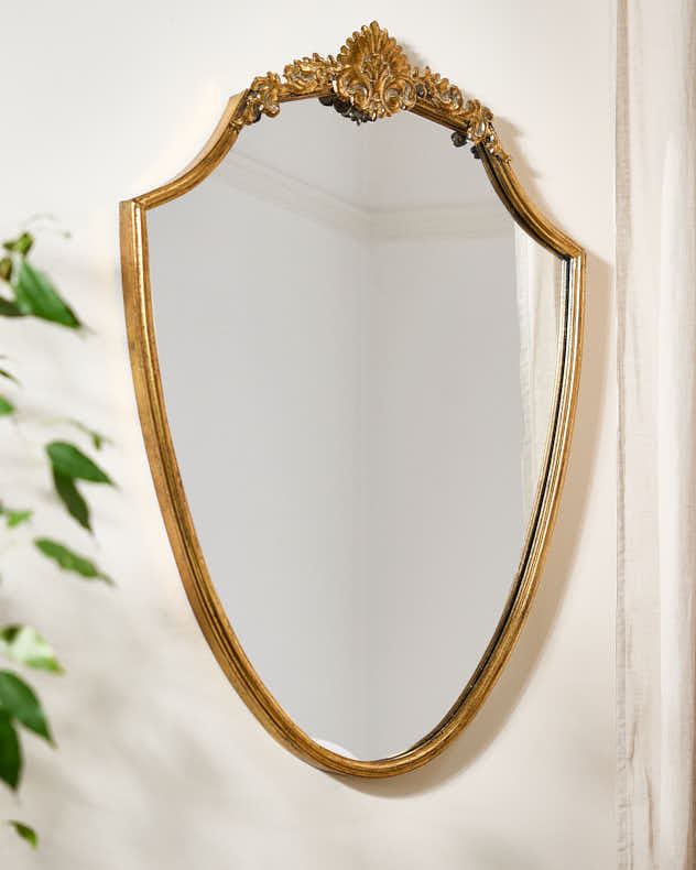 Gold Metal Mirror - Gold Venetian Wall Mirror 74cm x 53cm