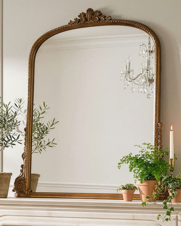 Gold Glass Mirror - Stockwell Large Mirror 103cm x 98cm