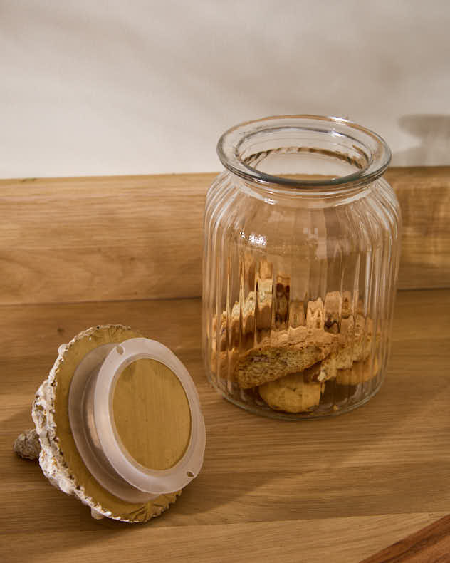 Scrolled Lid Jar