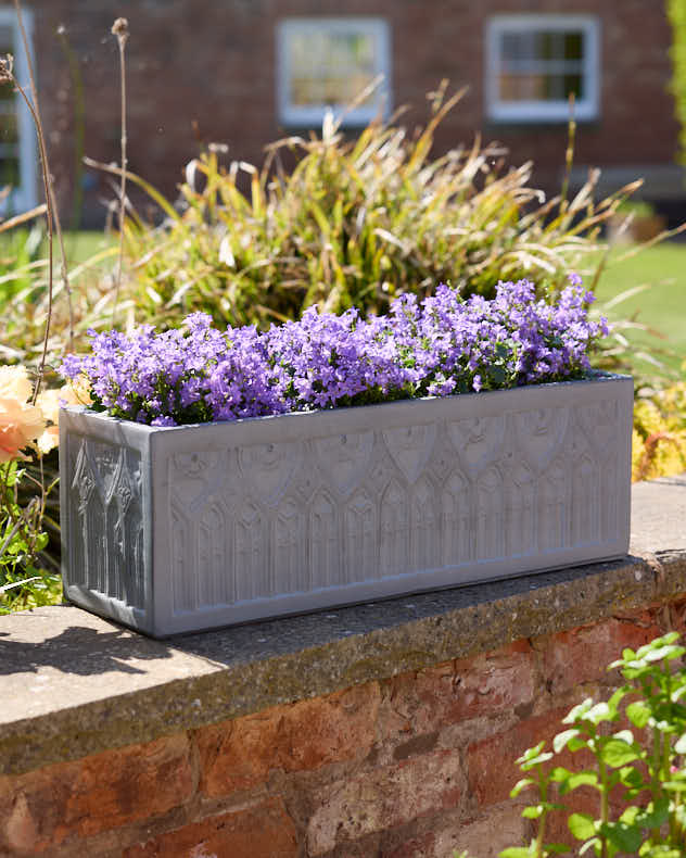 Chartres Grey Gothic Arch Planter Collection