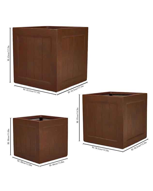 Merano Brown Planter Collection