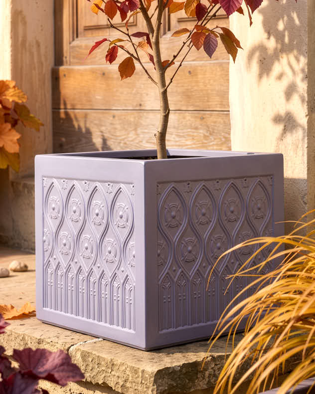 Siena Grey Embossed Planter Collection