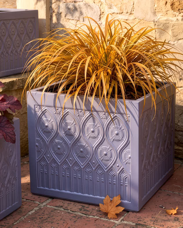 Siena Grey Embossed Planter Collection