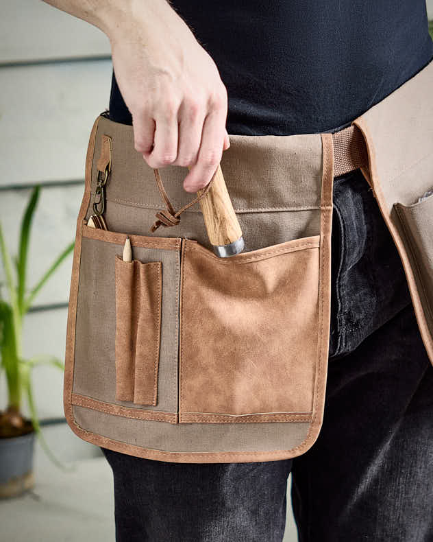 Khaki Gardening Tool Belt