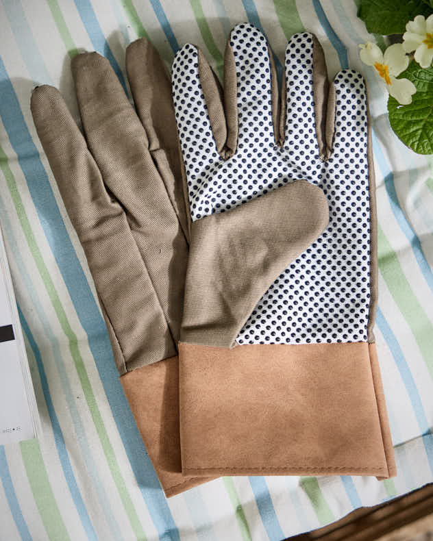 Khaki Gardening Gloves