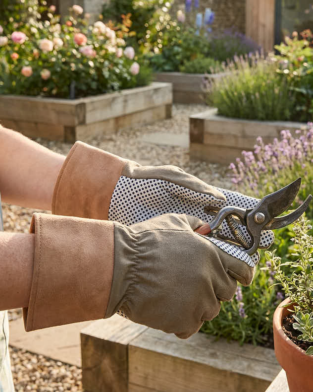 Khaki Gardening Gloves