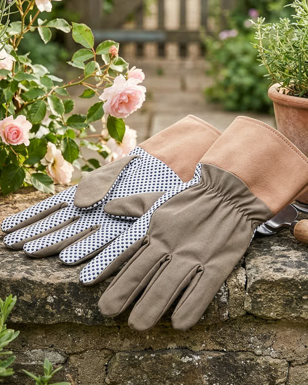 Khaki Gardening Gloves