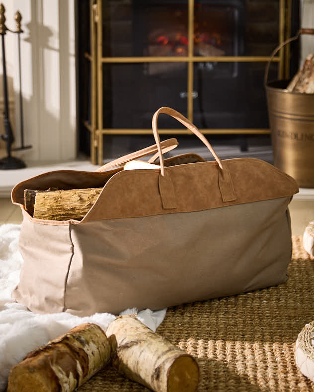 Large Khaki Log Bag