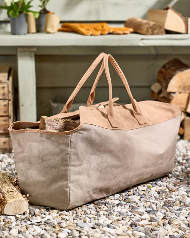 Large Khaki Log Bag