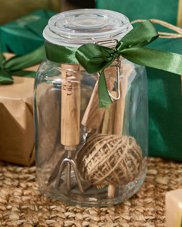 Gardeners Jar and Tools Gift Set
