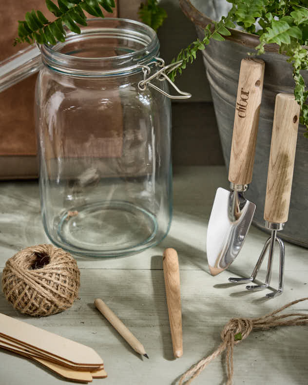 Gardeners Jar and Tools Gift Set