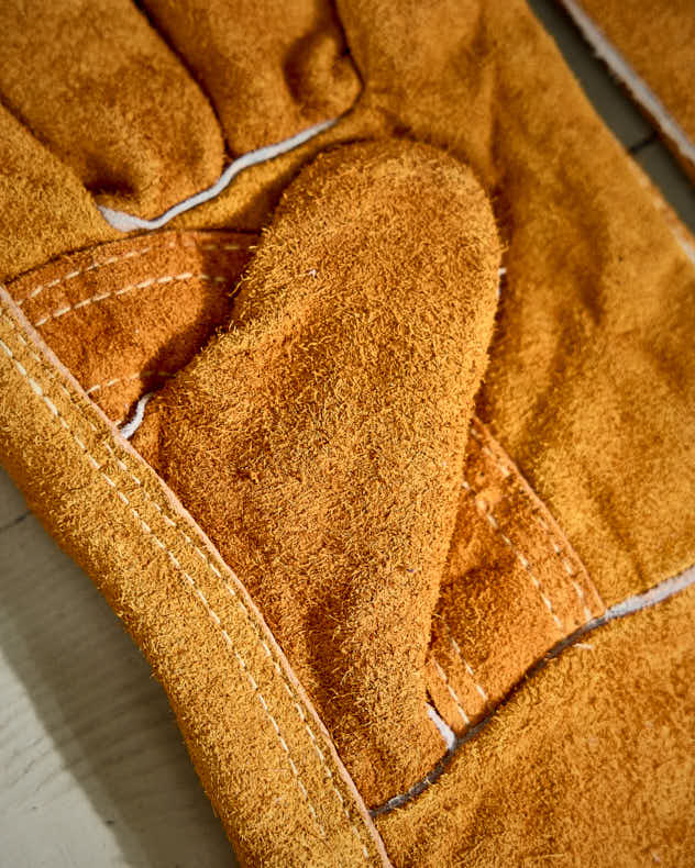 Tan Gardening Gauntlets