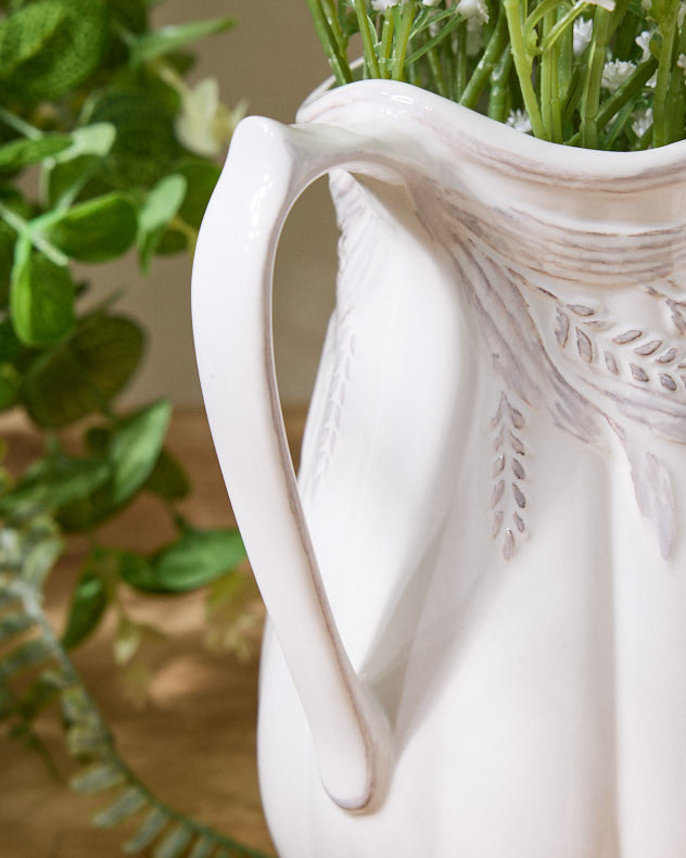 Vases - Radway White Pitcher Jug Vase