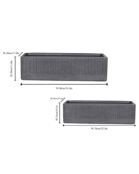 Size of Grey planter