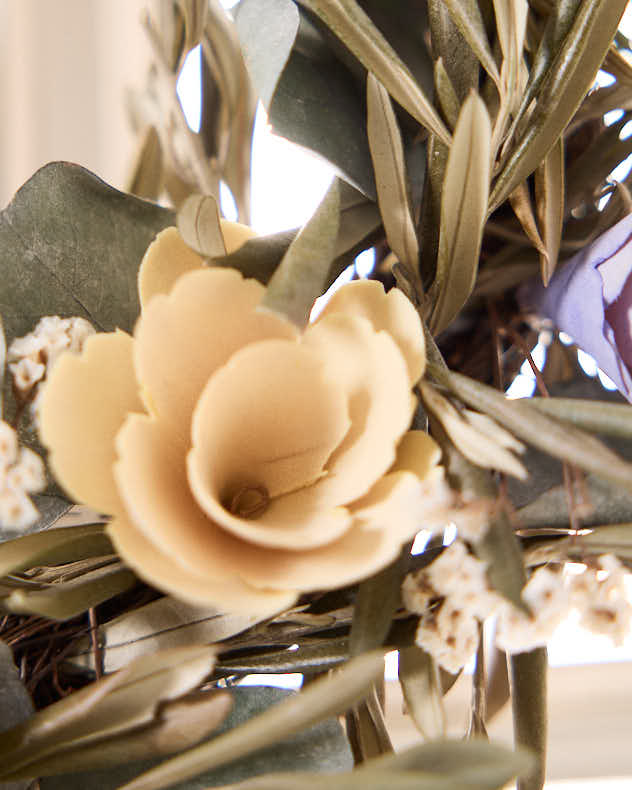 Personalised Litton Pastel Floral Wreath