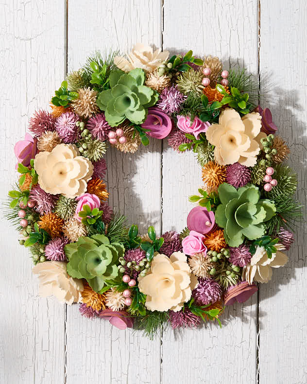 Alnwick Floral Wreath 34cm