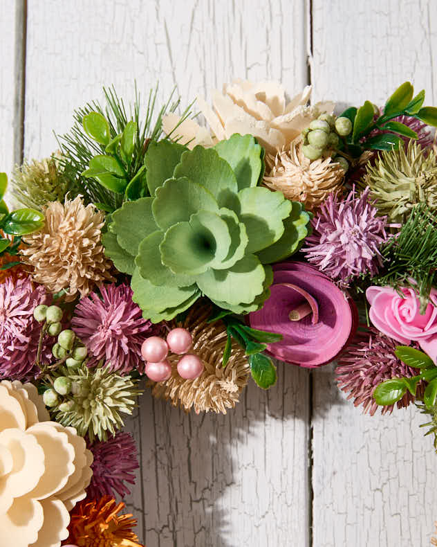 Personalised Alnwick Floral Wreath