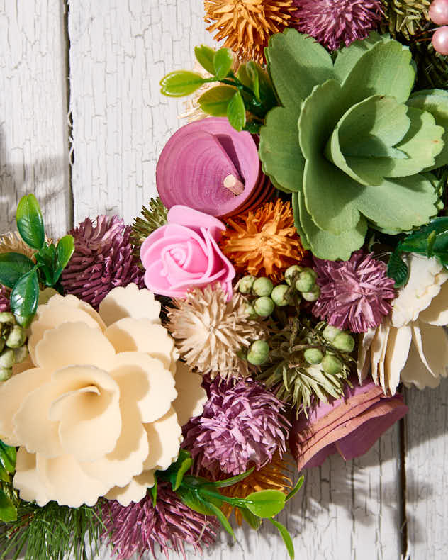 Personalised Alnwick Floral Wreath