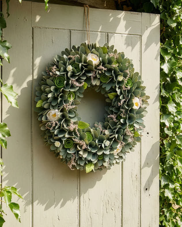 Stockbridge Floral Wreath 42cm
